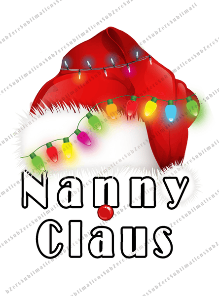 Sublimation Prints Nanny Claus Christmas Design Subzero Sublimations