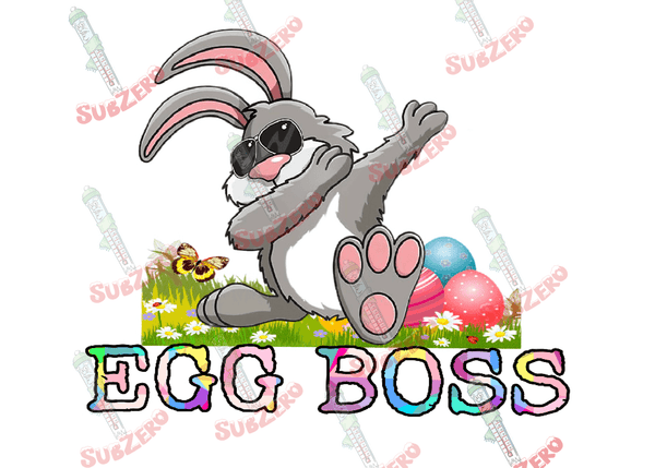 Sublimation Transfer Sublimation Prints Egg Boss Easter ready to press sublimation heat transfer Subzero Sublimations