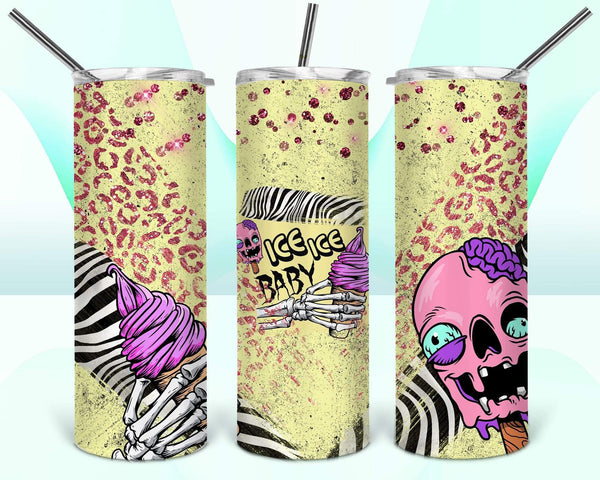 Tumbler Transfers Sublimation Prints Ice Ice Baby Ready to Press Tumbler Transfer 20oz Straight and Tapered Subzero Sublimations
