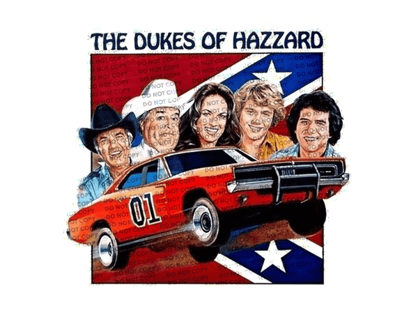 Sublimation Transfer Sublimation Prints The Dukes popular TV Series sublimation heat transfer Subzero Sublimations