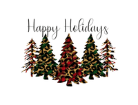 Sublimation Transfer Sublimation Prints Happy Holidays Leopard Trees ready to press sublimation heat transfer Subzero Sublimations