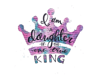 Sublimation Transfer Sublimation Prints I am the daughter of the one true Kingready to Press Sublimation Transfers Subzero Sublimations