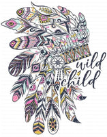 Wild Child ready to press sublimation transfer